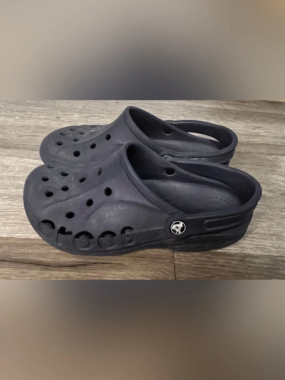 Navy BAYA CLOG crocs size J5